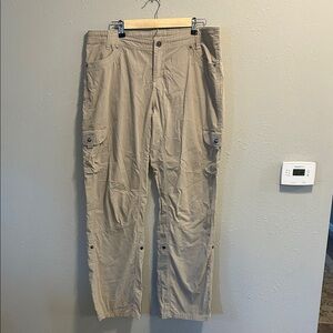 Kuhl Legendary Cargo Pants Cargo Khaki Roll Up Beige